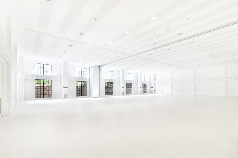 The empty white hall at Whitespace Manila, Platinum room